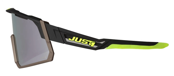Мотоокуляри Just1 Sniper Black-fluo Yellow Grey Mirror Lens