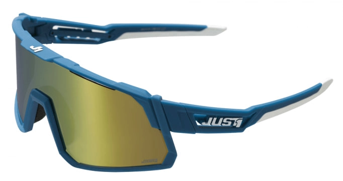 Мотоокуляри Just1 Sniper Blue/White Gold Mirror Lens
