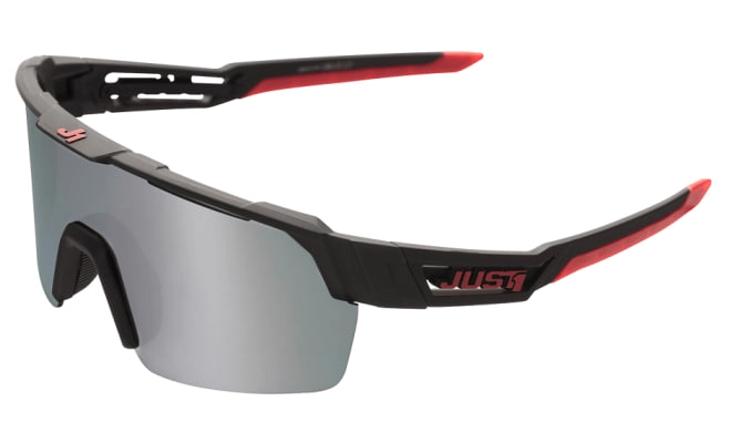 Мотоокуляри Just1 Sniper Urban Black/Red Grey Mirror Lens