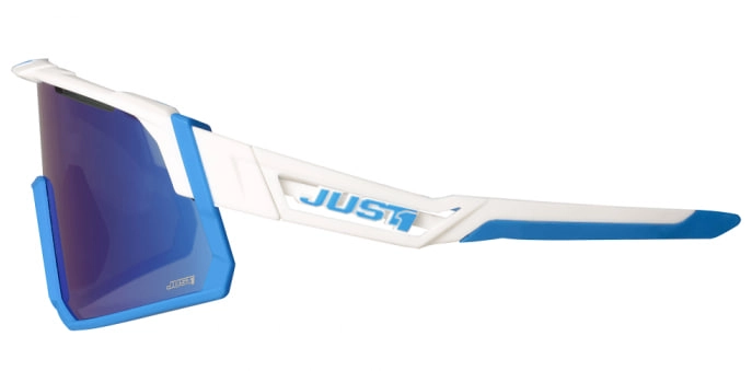 Мотоокуляри Just1 Sniper White/Blue Mirror Lens