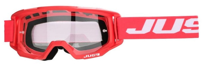 Мотоокуляри Just1 Vitro Red/White Clear Lens