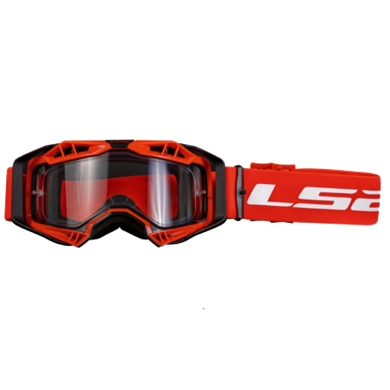 Мотоокуляри LS2 Aura Black/Red Clear Lens
