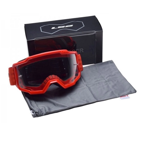 Мотоокуляри LS2 Charger Red Clear Lens
