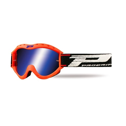 Мотоочки Progrip 3101 Kid FL Orange Mirror Blue Lens
