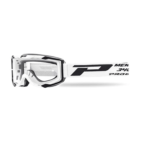 Мотоочки Progrip 3400 Menace Roll-Off White Clear Lens