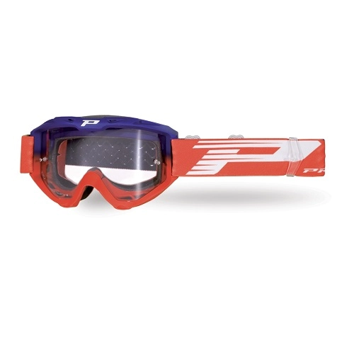 Мотоочки Progrip 3450 LS Riot Blue/Red Clear Lens