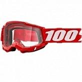 Мотоочки 100% Accuri II Enduro Red Dual Clear Lens