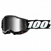 Мотоочки 100% Accuri II Junior Black Mirror Silver Lens