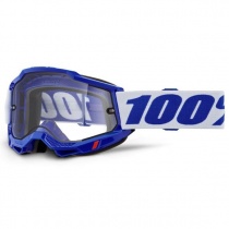 Мотоочки 100% Ride Accuri II Enduro Blue/White Dual Clear Lens