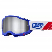 Мотоочки 100% Ride Accuri II Kolby Black/White/Blue Silver Mirror Lens