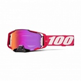 Мотоочки 100% Ride Armega Hiper Kloug Pink/White/Black Mirror Red Lens