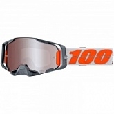 Мотоочки 100% Ride Armega Hiper Orange/Grey Silver Flash Mirror Lens