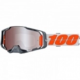 Мотоочки 100% Ride Armega Hiper Orange/Grey Silver Flash Mirror Lens