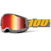 Мотоочки 100% Ride Strata II Grey Red Mirror Lens