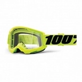 Мотоочки 100% Strata II Neon Green Clear Lens