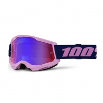 Мотоочки 100% Strata II Purple Mirror Blue Lens