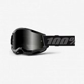 Мотоочки 100% Strata II Sand Black/Grey Mirror Smoke Lens
