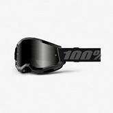 Мотоочки 100% Strata II Sand Black/Grey Mirror Smoke Lens