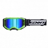 Мотоочки Kenny Racing Performance Evo 2 White/Black/Green Mirror Lens