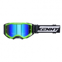 Мотоочки Kenny Racing Performance Evo 2 White/Black/Green Mirror Lens