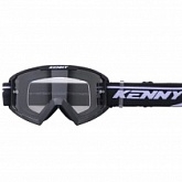 Мотоочки Kenny Racing Track Junior Black/White Clear Lens