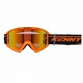 Мотоочки Kenny Racing Track+ Junior Orange/Black Red Lens
