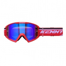 Мотоочки Kenny Racing Track+ Red/White Blue Lens