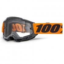 Мотоочки 100% Accuri 2 Enduro Black/Orange Dual Clear Lens