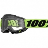Мотоочки 100% Accuri 2 Enduro Black/Yellow Dual Clear Lens