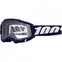 Мотоочки 100% Accuri 2 Mifflin Blue/White Clear Lens