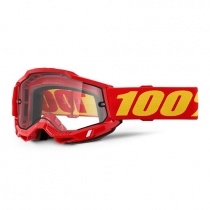 Мотоочки 100% Accuri 2 Moto Red/Yellow Dual Clear Lens