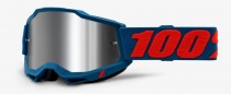 Мотоочки 100% Accuri 2 Odeon Blue/Red Flash Mirror Silver Lens