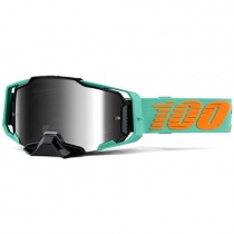 Мотоочки 100% Armega Clark Green/Orange Mirror Silver Lens