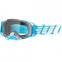 Мотоочки 100% Armega Oversized Sky Blue/White Clear Lens