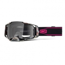 Мотоочки 100% Armega Sarcelle Black/Pink Clear Lens