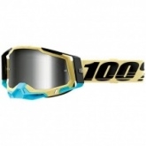 Мотоочки 100% Racecraft 2 Airblast Beige/Blue Mirror Silver Lens
