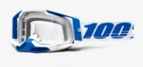 Мотоочки 100% Racecraft 2 Isola Blue/White Clear Lens