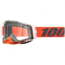 Мотоочки 100% Racecraft 2 Schrute Orange/Grey Clear Lens