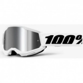 Мотоочки 100% Strata II Everest White Mirror Blue Lens
