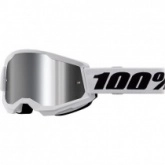 Мотоочки 100% Strata II Junior White Mirror Silver Lens