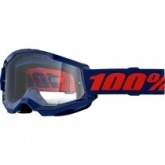 Мотоочки 100% Strata II Navy/Red Clear Lens