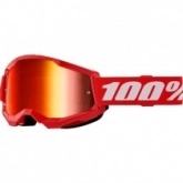 Мотоочки 100% Strata II Red/White Mirror Red Lens