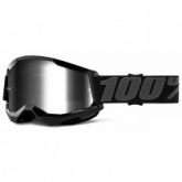 Мотоочки 100% Strata II Youth Black Mirror Silver Lens