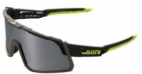 Мотоочки Just1 Sniper Black-fluo Yellow Grey Mirror Lens
