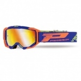 Мотоочки Progrip 3303 FL Vista Blue/Orange Mirror Yellow Lens