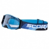 Мотоочки Scorpion E24 Cyan Blue/Black Clear Lens