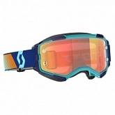 Мотоочки Scott Fury Blue/Orange Orange Lens