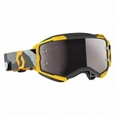Мотоочки Scott Fury Grey/Yellow/Silver Silver Lens