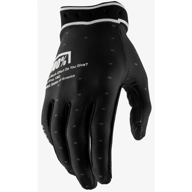 Мотоперчатки 100% Ride Ridefit Dark Black