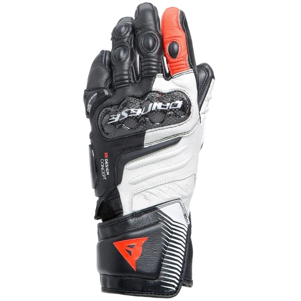 Мотоперчатки Dainese Carbon 4 Long Lady Black/White/Red